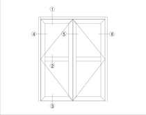 XJGRM-56 系列平开窗型材图