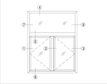 GR-57 系列平开窗型材图