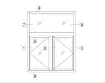 DGR-63 系列平开窗型材图