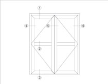 XDGRM-65 系列平开窗型材图