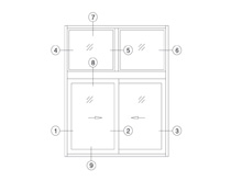 XDTL-788 系列推拉窗型材图