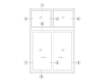 XDTL-100 系列推拉门型材图